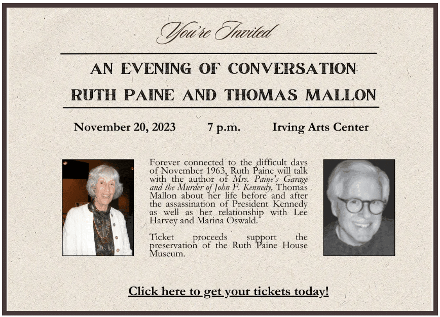 ruth paine event invite