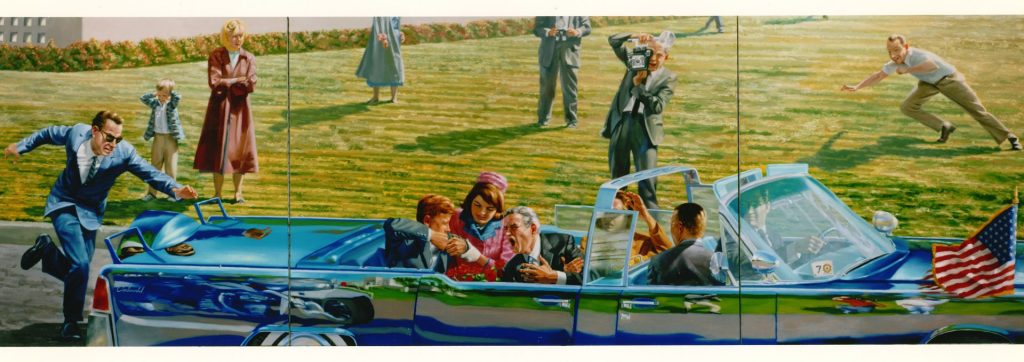 life-size-triptych-of-the-assassination-by-artist-Gage-Mace
